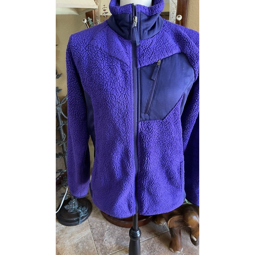 Columbia double plush women's fleece‎ purple jacket size medium